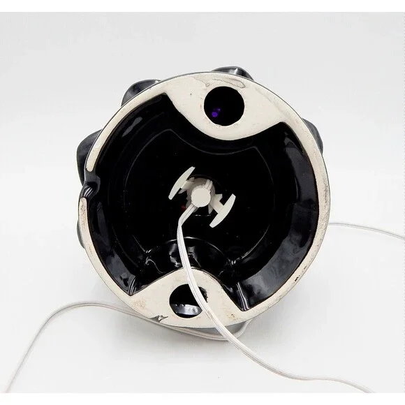 Halloween Tabletop Light Up Tree Ceramic 13 Inch Black Orange Purple